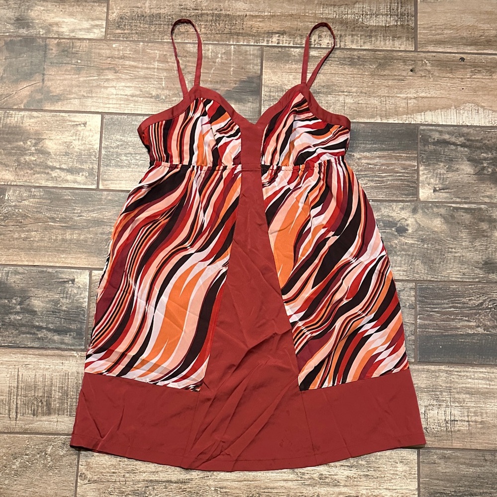 Elle Red and Orange Mini Dress